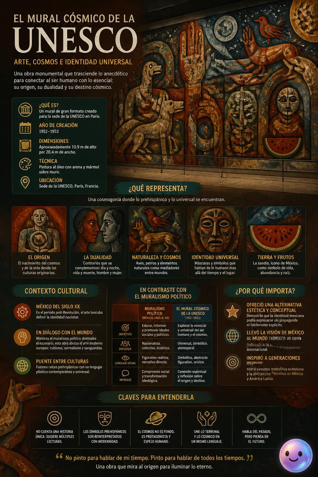 El mural cósmico de la UNESCO