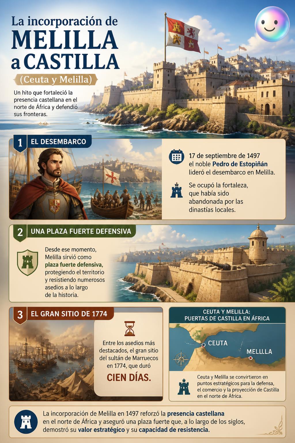 La incorporación de Melilla a Castilla en 1497