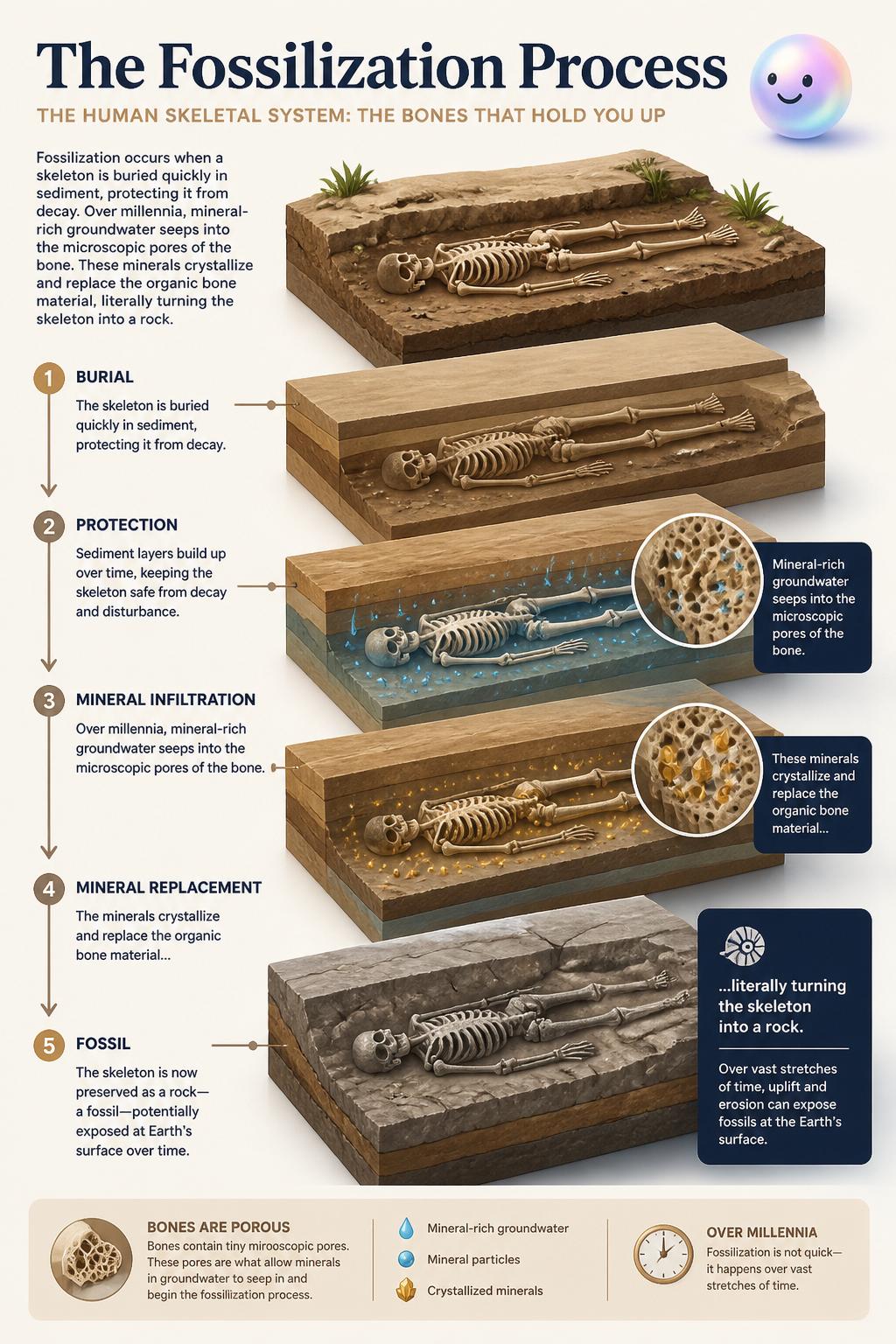 The fossilization process
