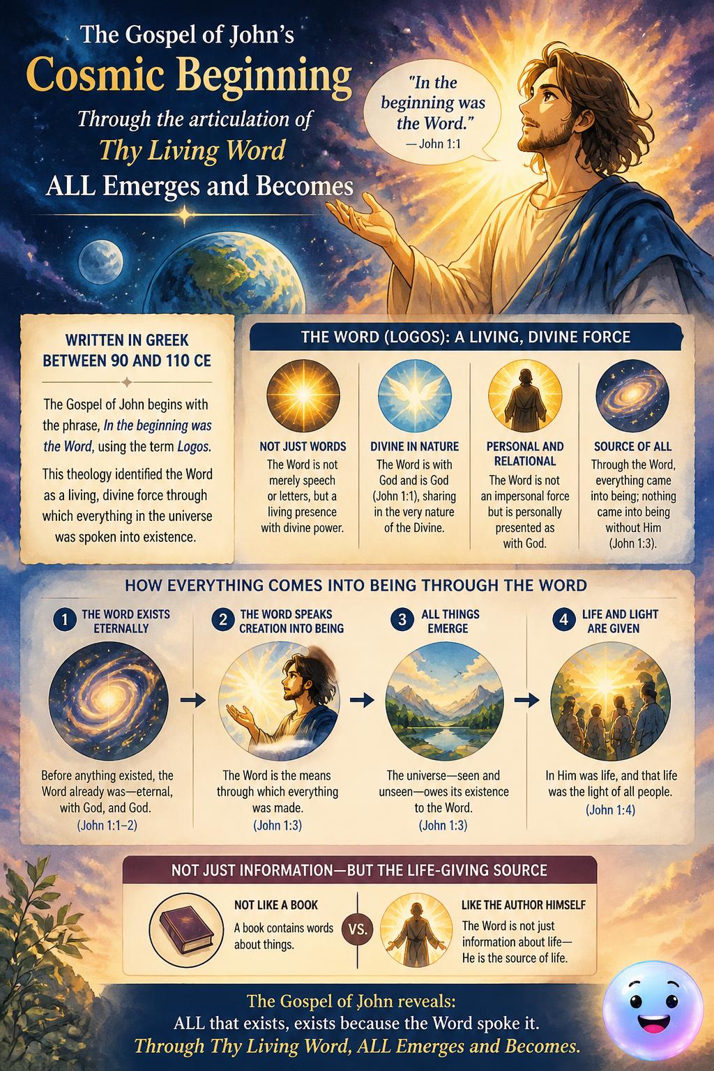The Gospel of John's cosmic beginning
