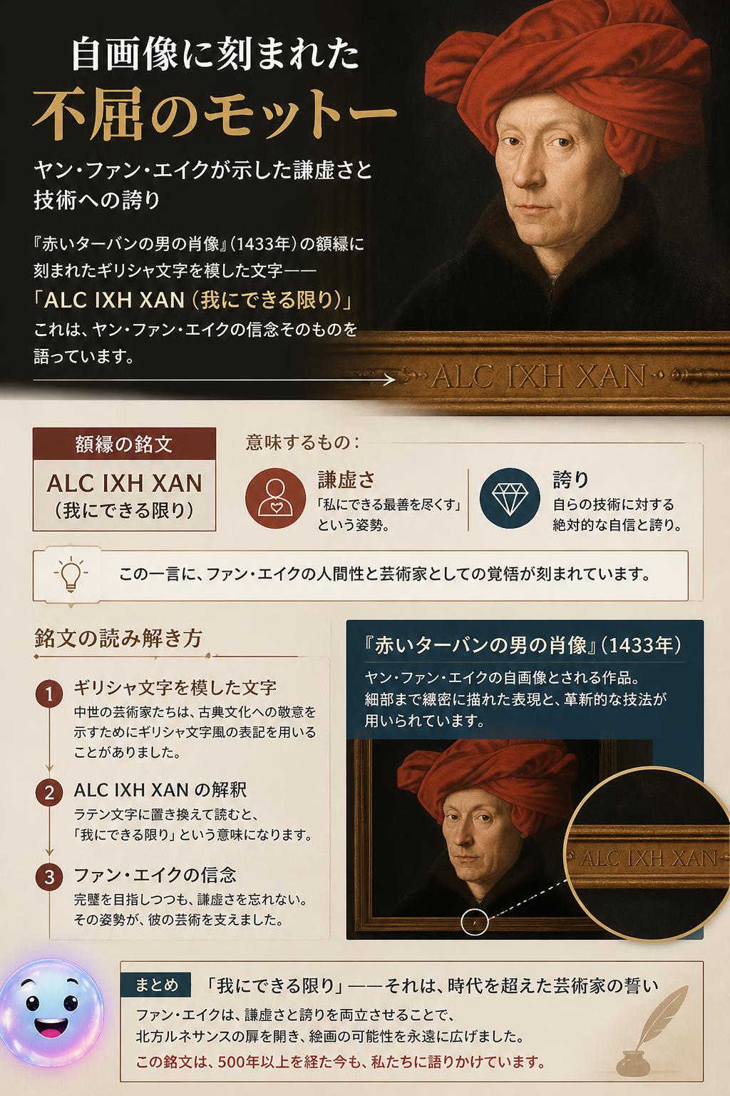 自画像に刻まれた不屈のモットー