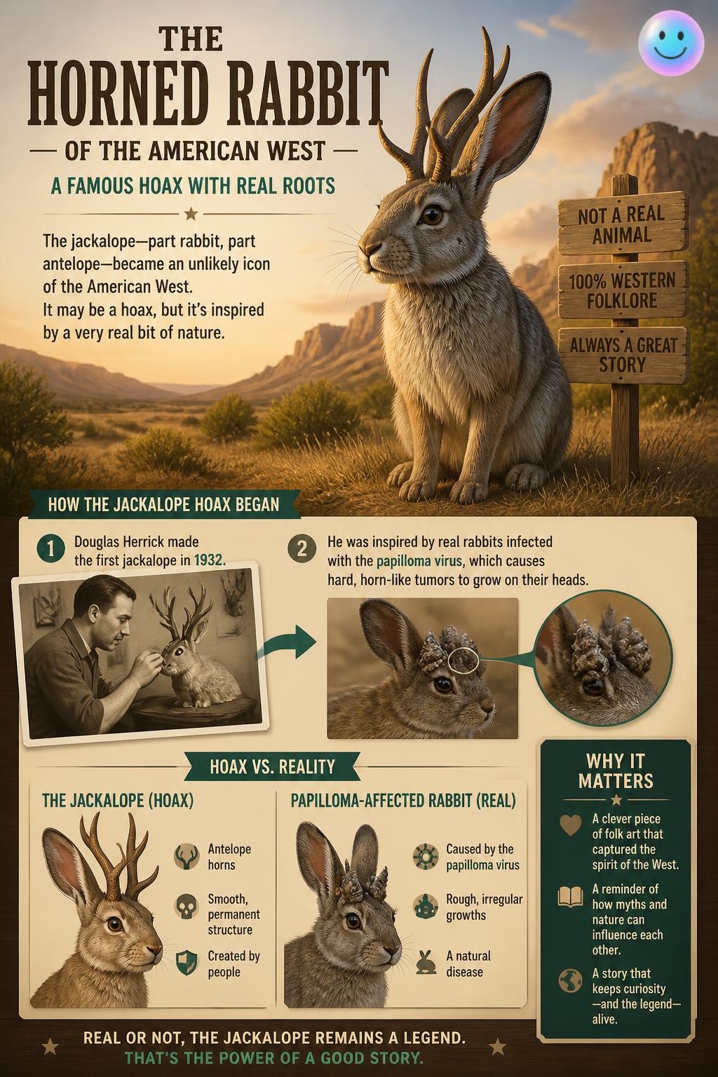 The horned rabbit of the American West