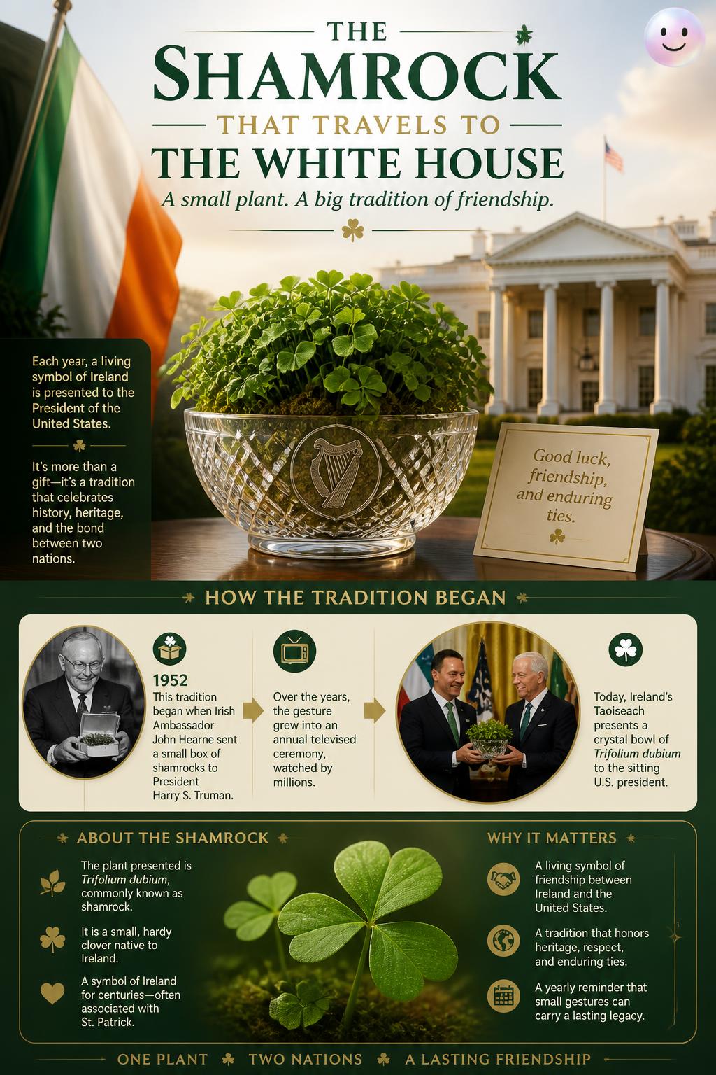 The shamrock that travels to the White House