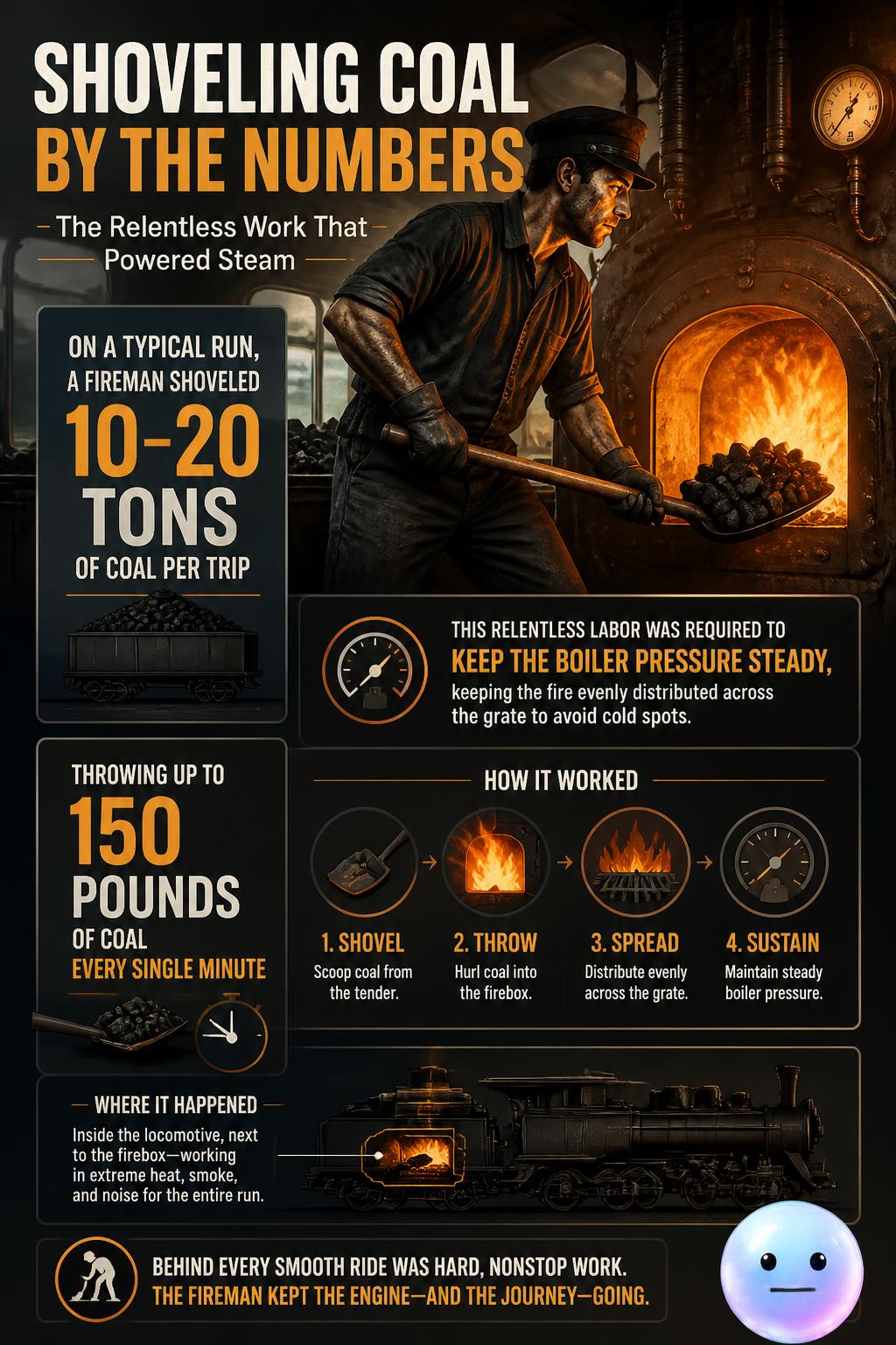 Shoveling coal by the numbers