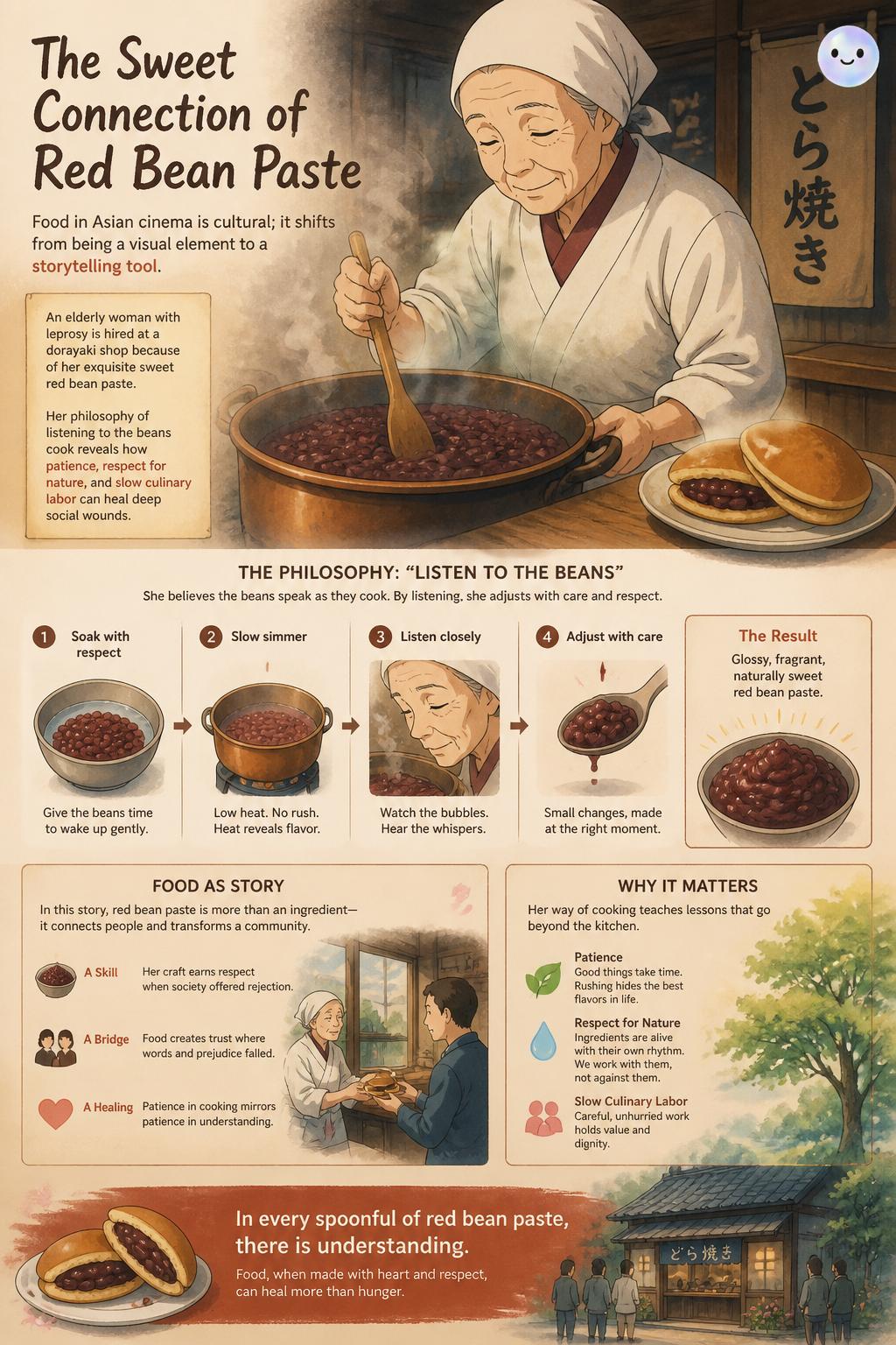 The sweet connection of red bean paste