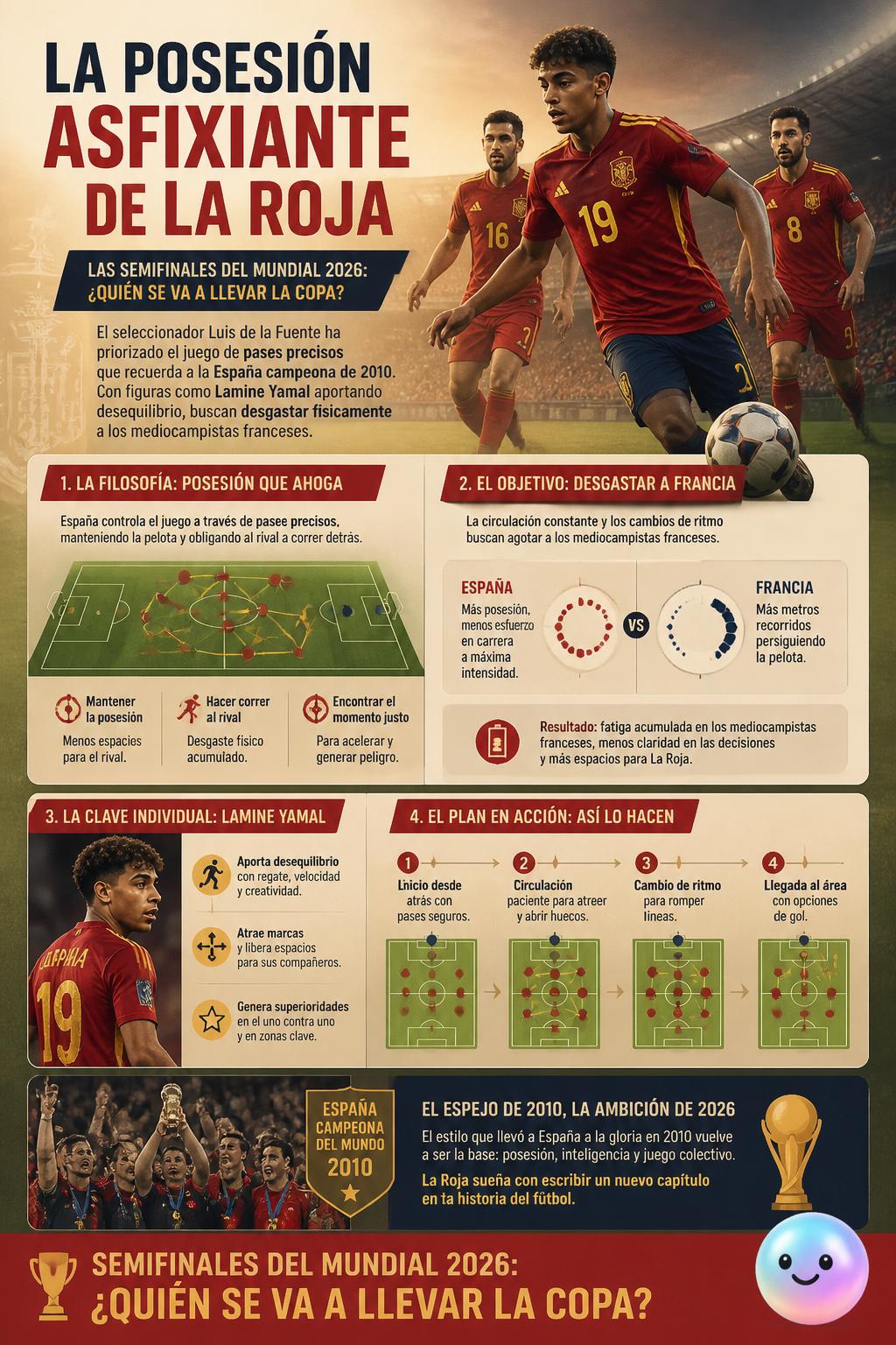 La posesión asfixiante de La Roja