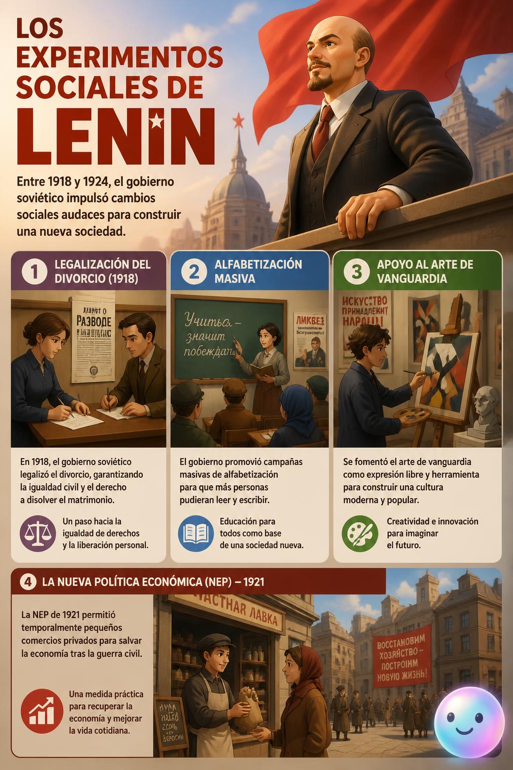 Los experimentos sociales de Lenin