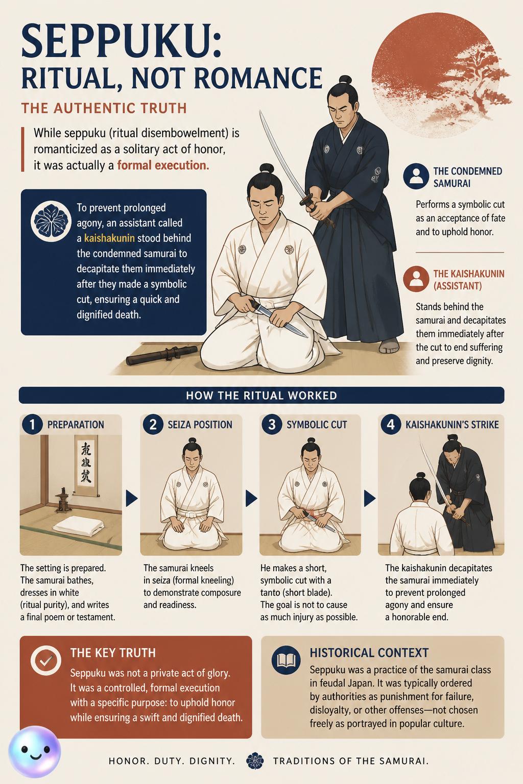 The ritual of seppuku in reality