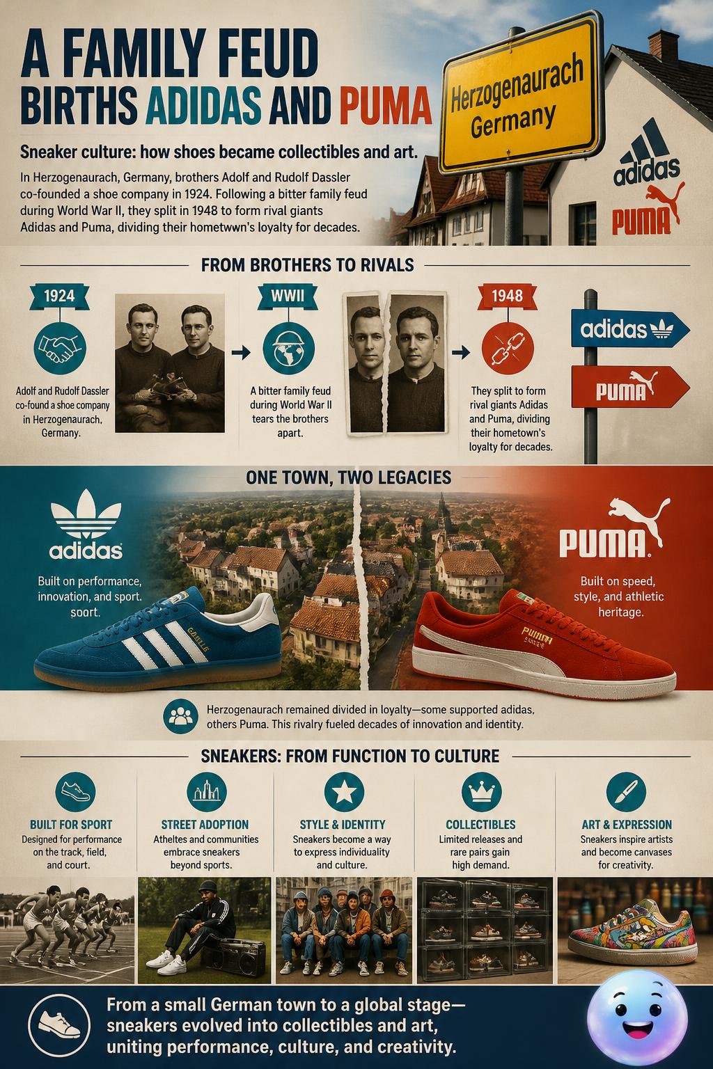 A family feud births Adidas and Puma