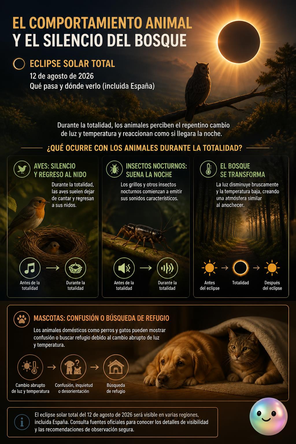 El comportamiento animal y el silencio del bosque