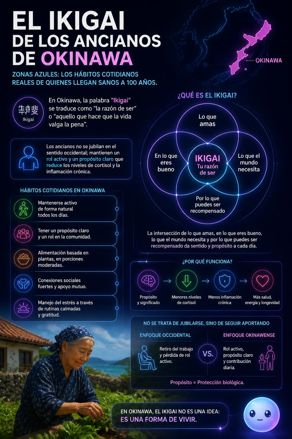 El ikigai de los ancianos de Okinawa