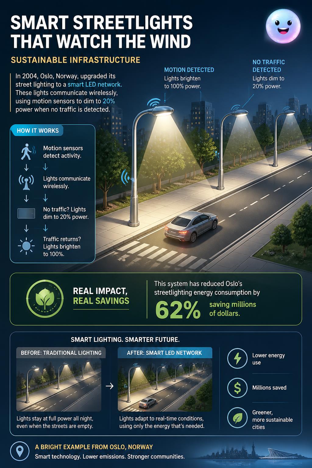 Smart streetlights that watch the wind