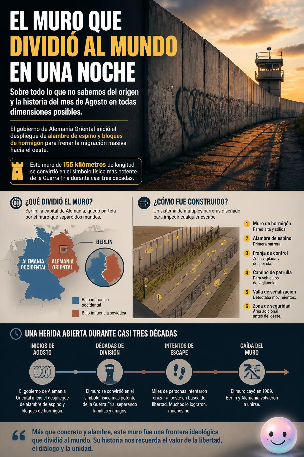El muro que dividió al mundo en una noche