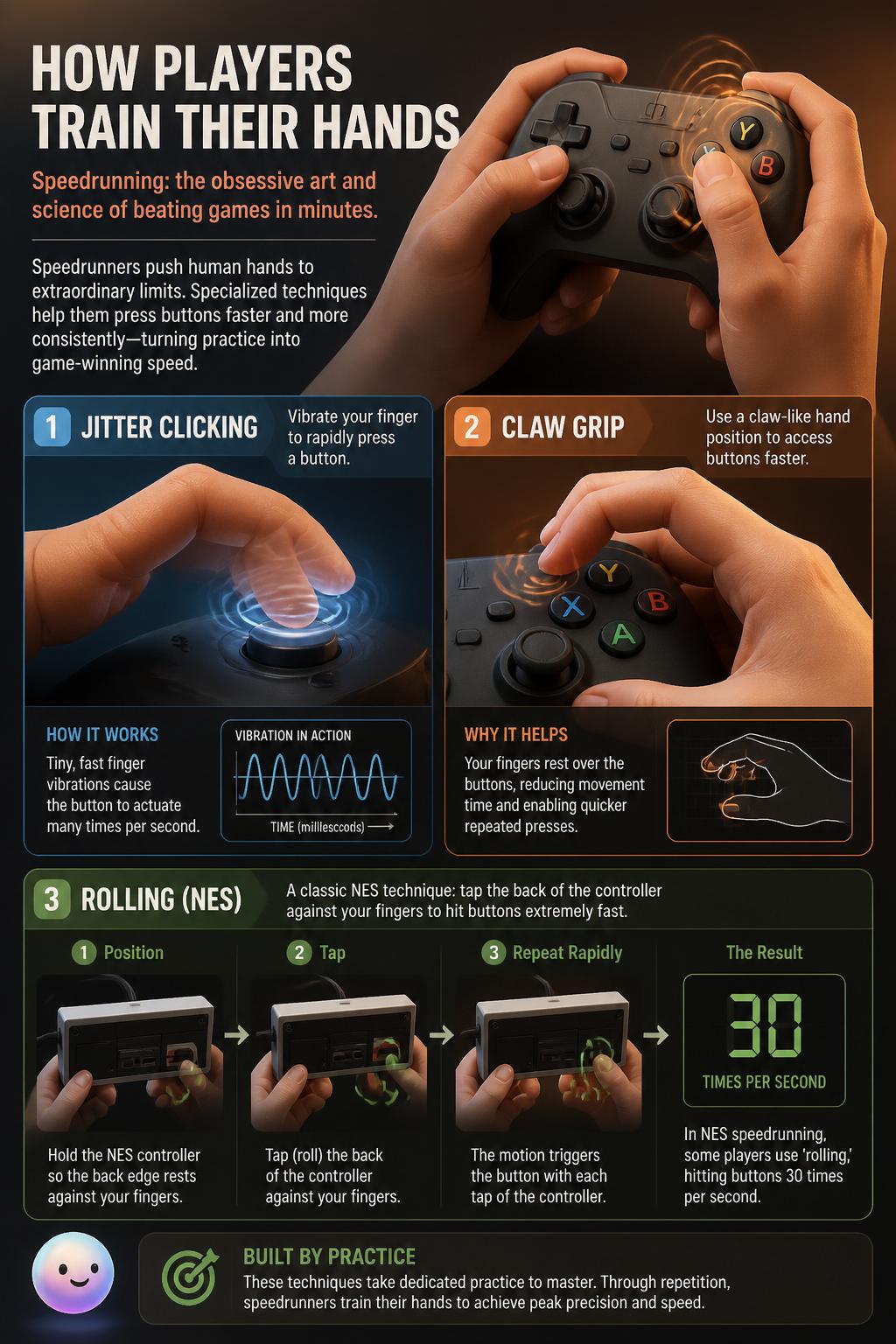 How players train their hands