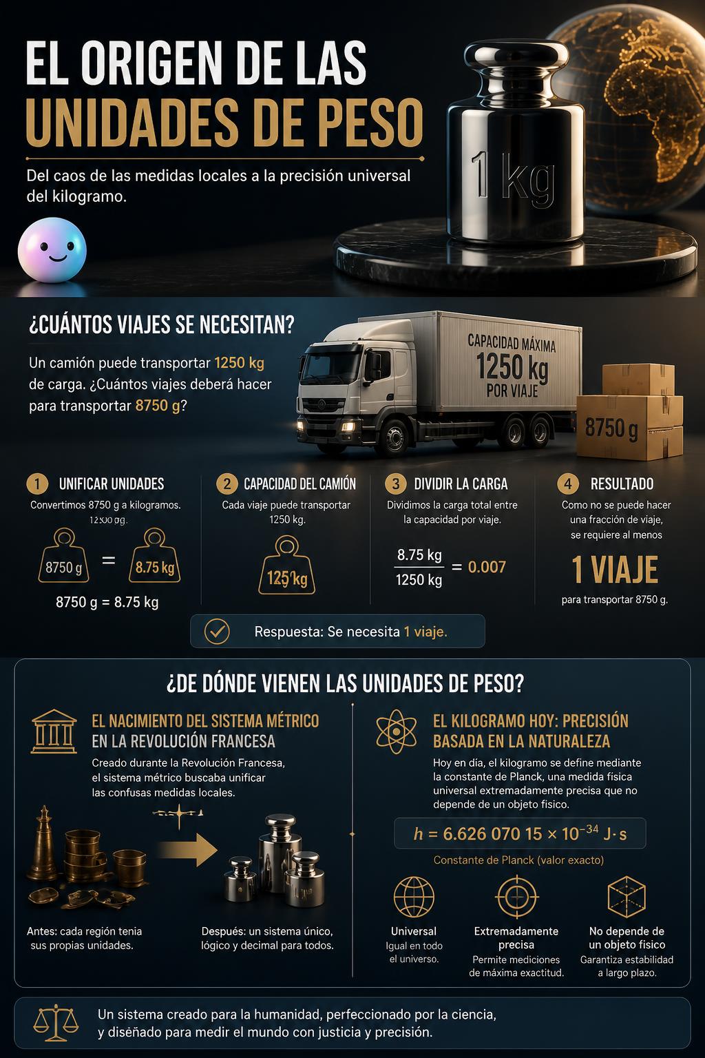 El origen de las unidades de peso