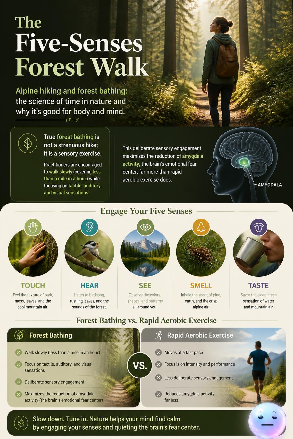 The five-senses forest walk