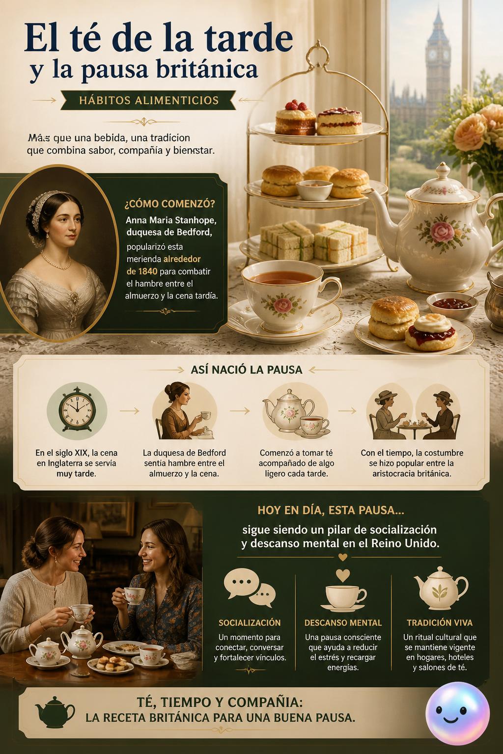 El té de la tarde y la pausa británica