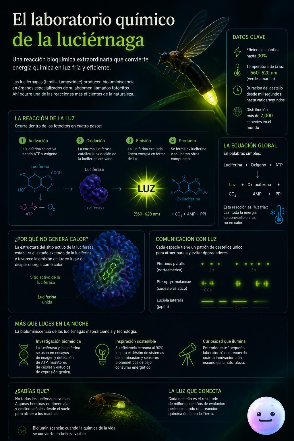 El laboratorio químico de la luciérnaga