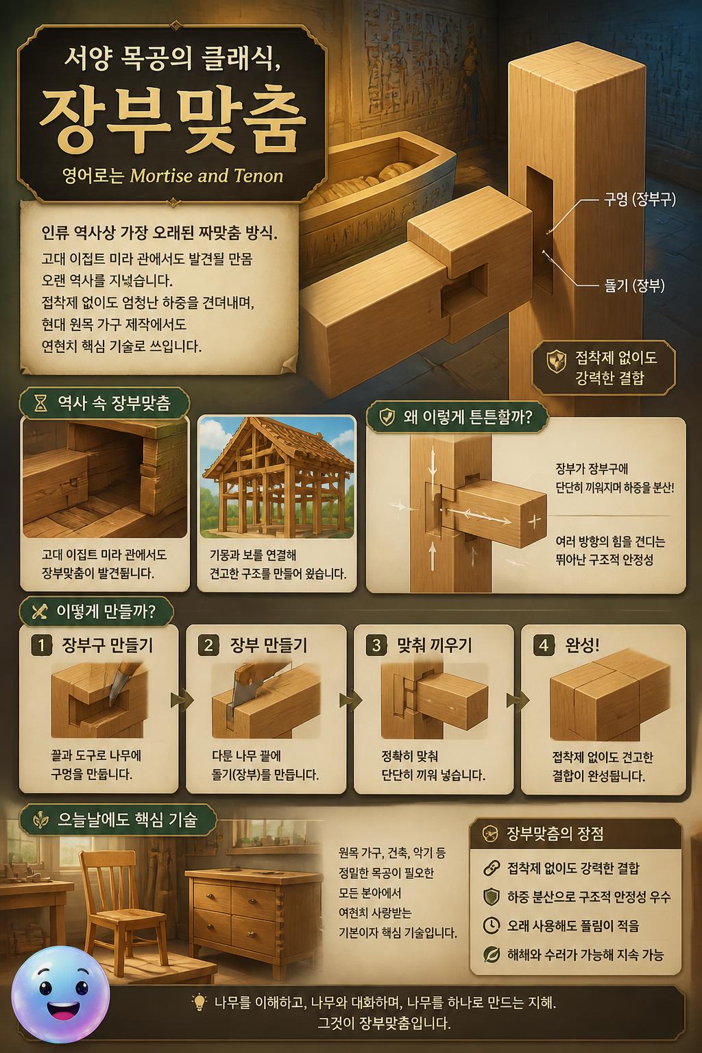서양 목공의 클래식, 장부맞춤