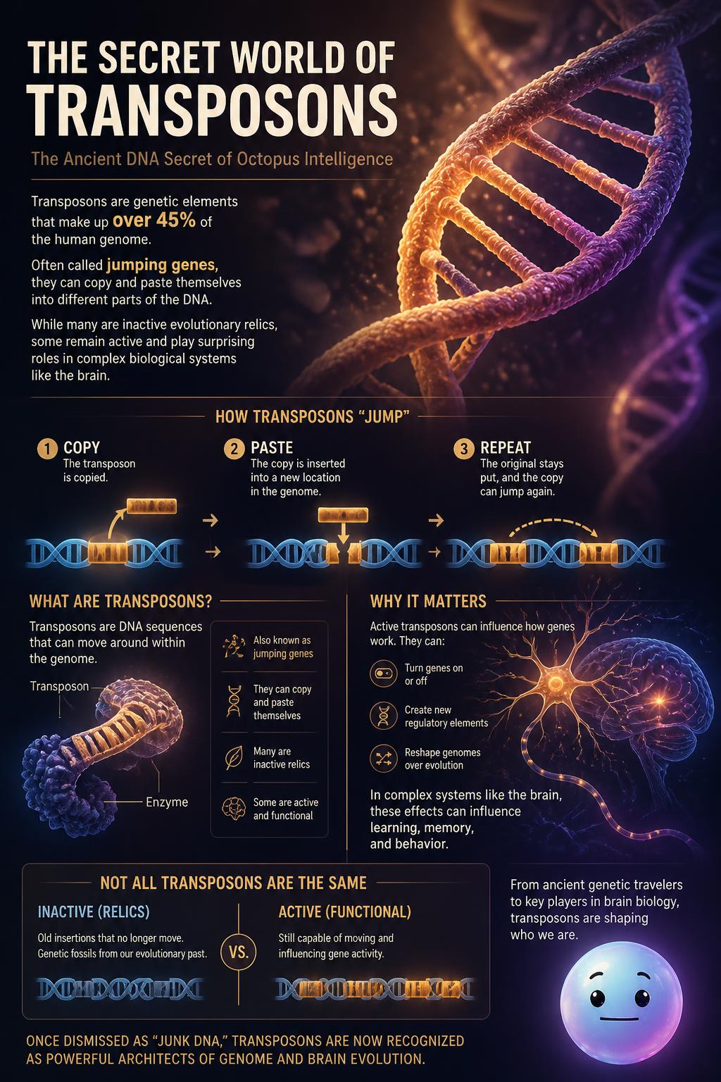 The secret world of transposons