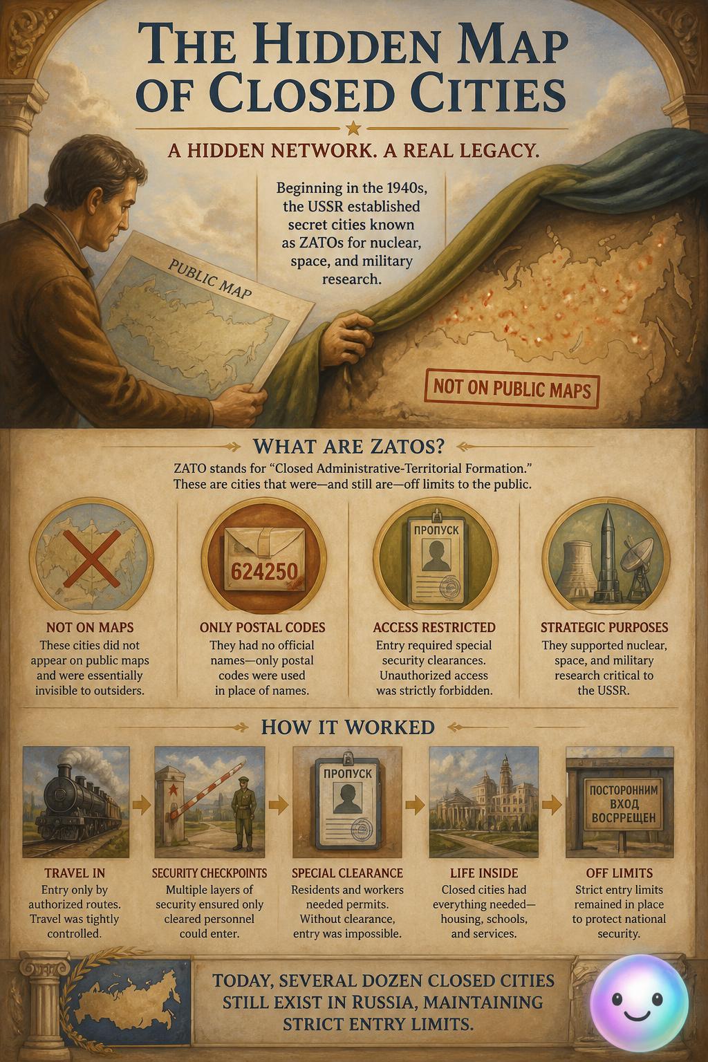 The hidden map of closed cities