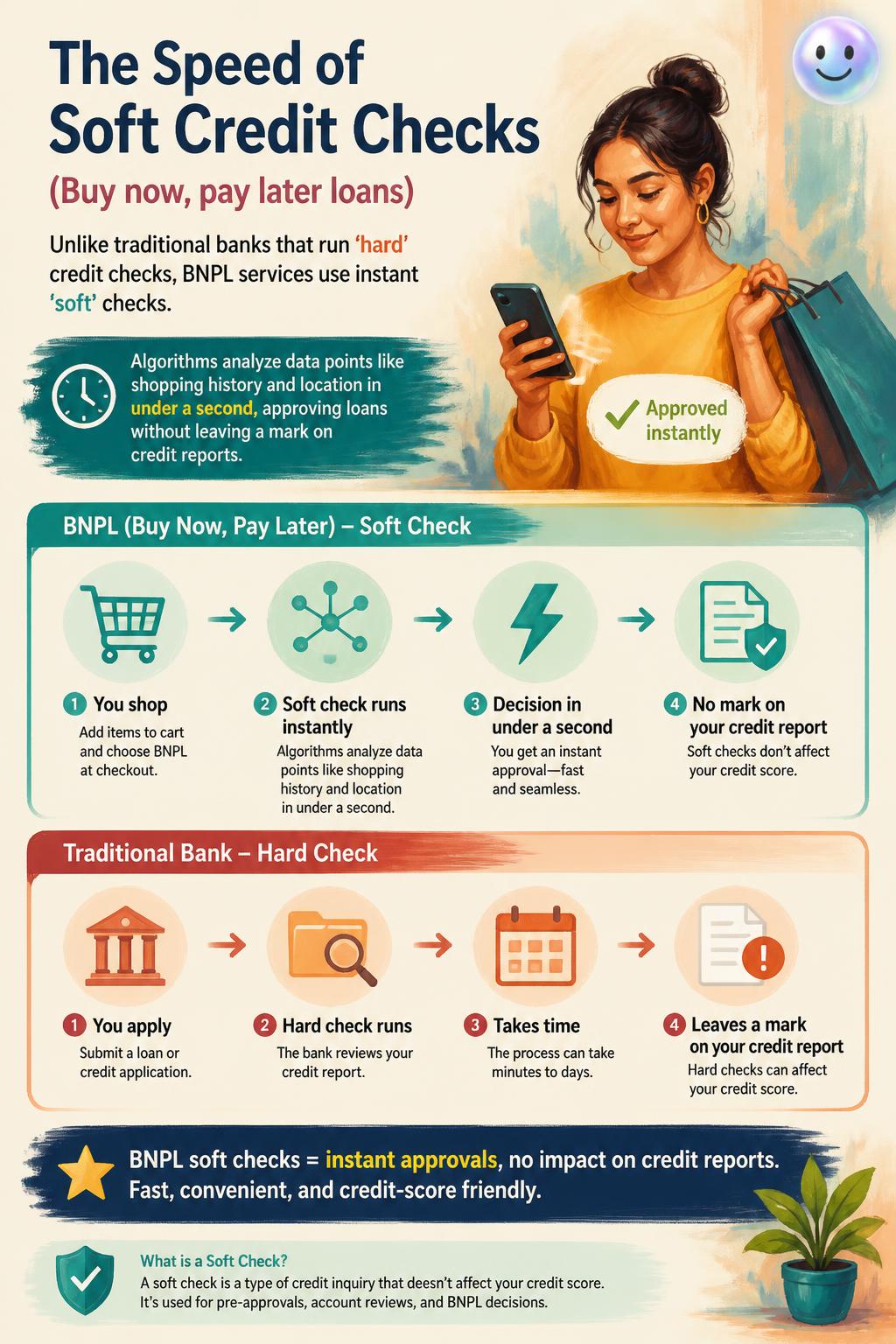 The speed of soft credit checks