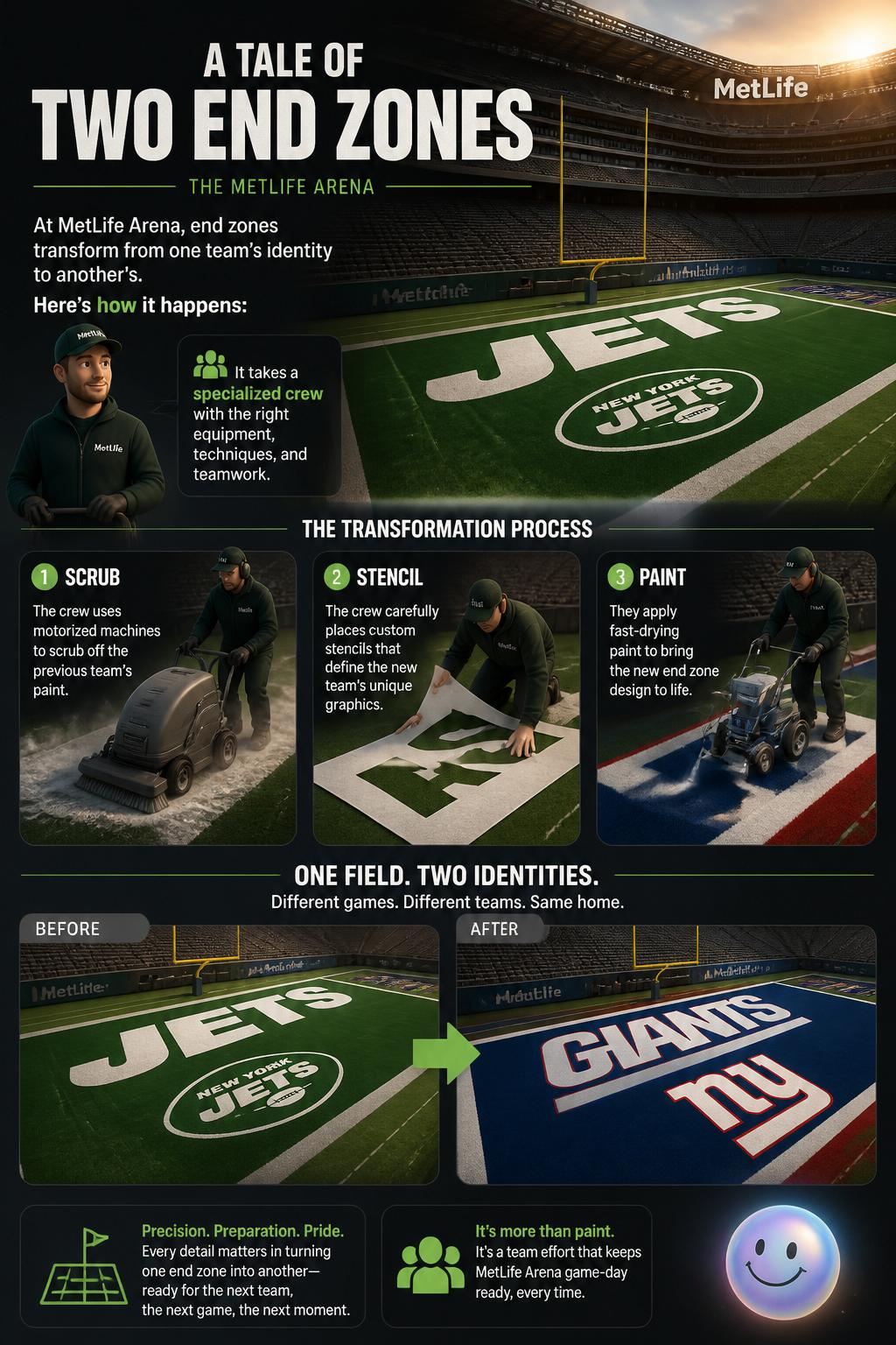 A tale of two end zones