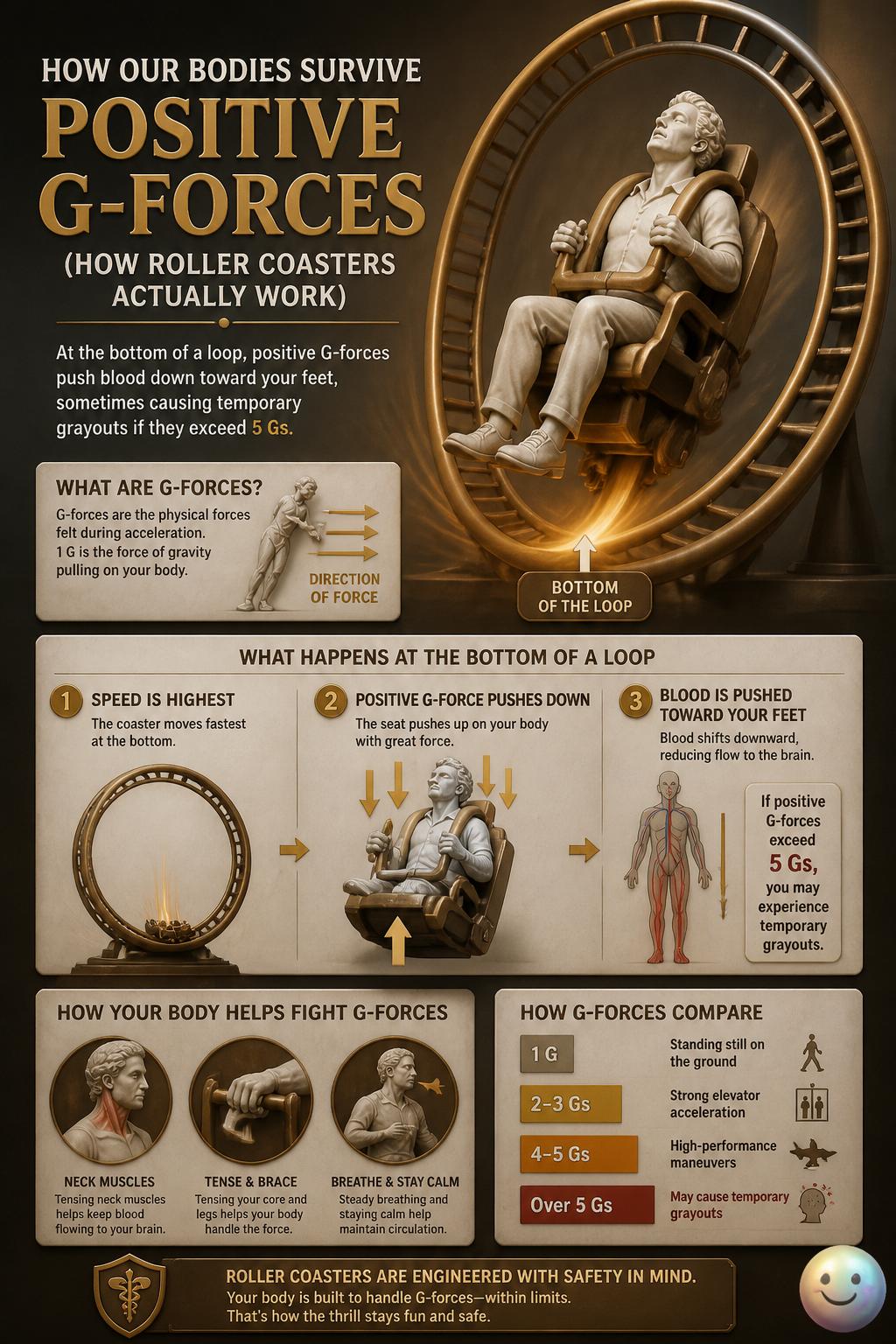 How our bodies survive positive G-forces