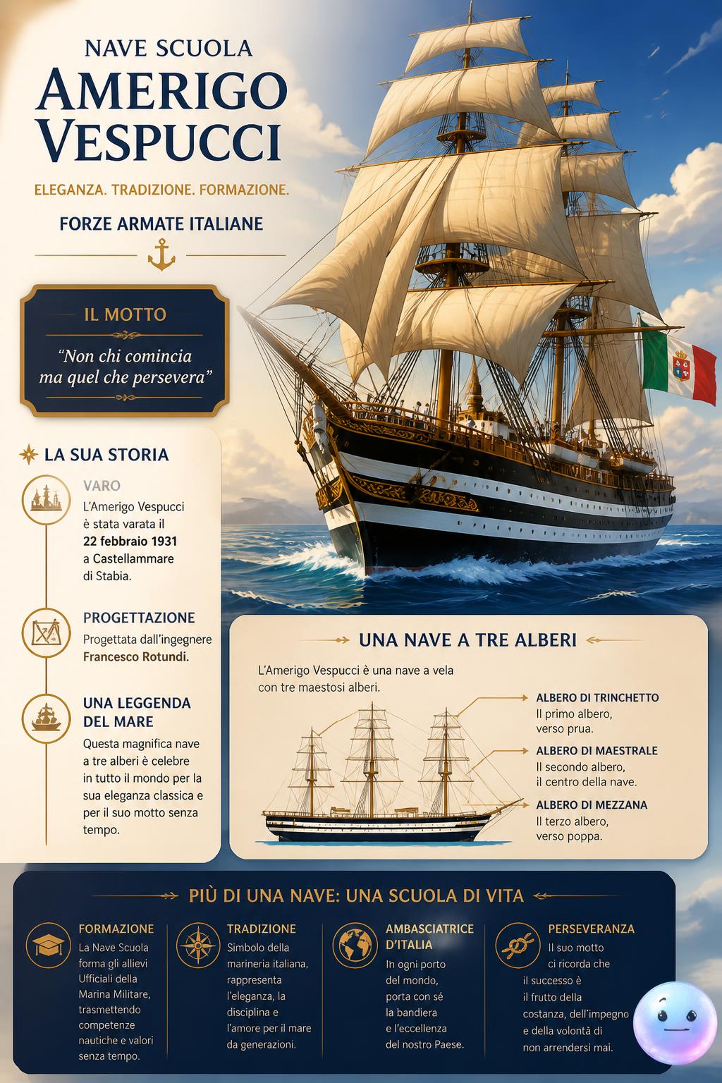 La nave scuola Amerigo Vespucci