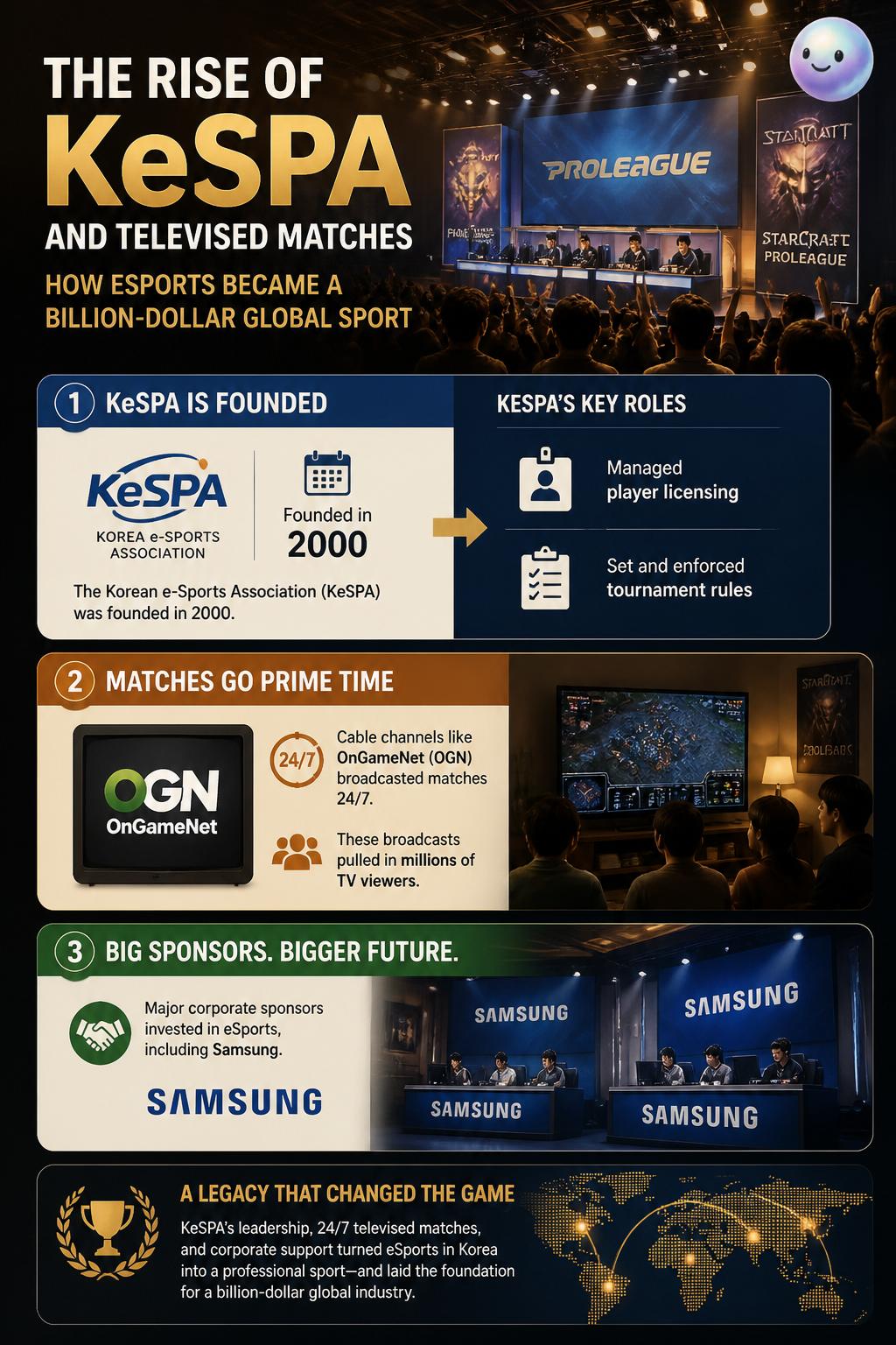 The rise of KeSPA and televised matches