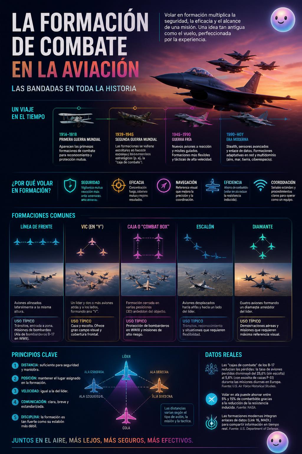 La formación de combate en la aviación