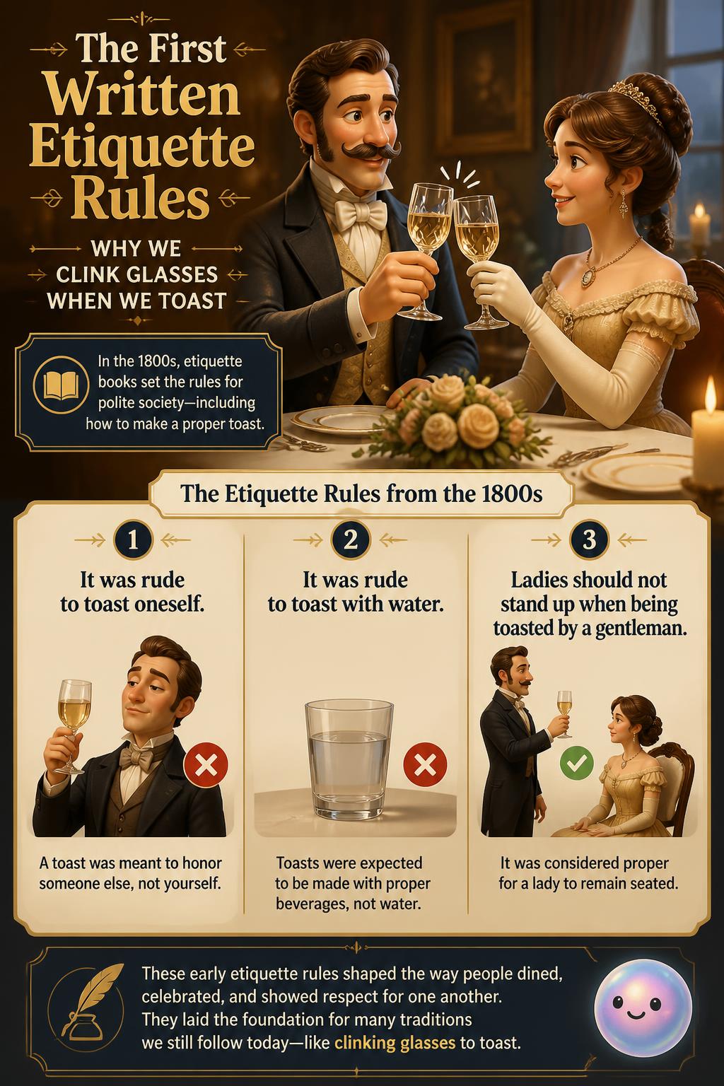 The first written etiquette rules