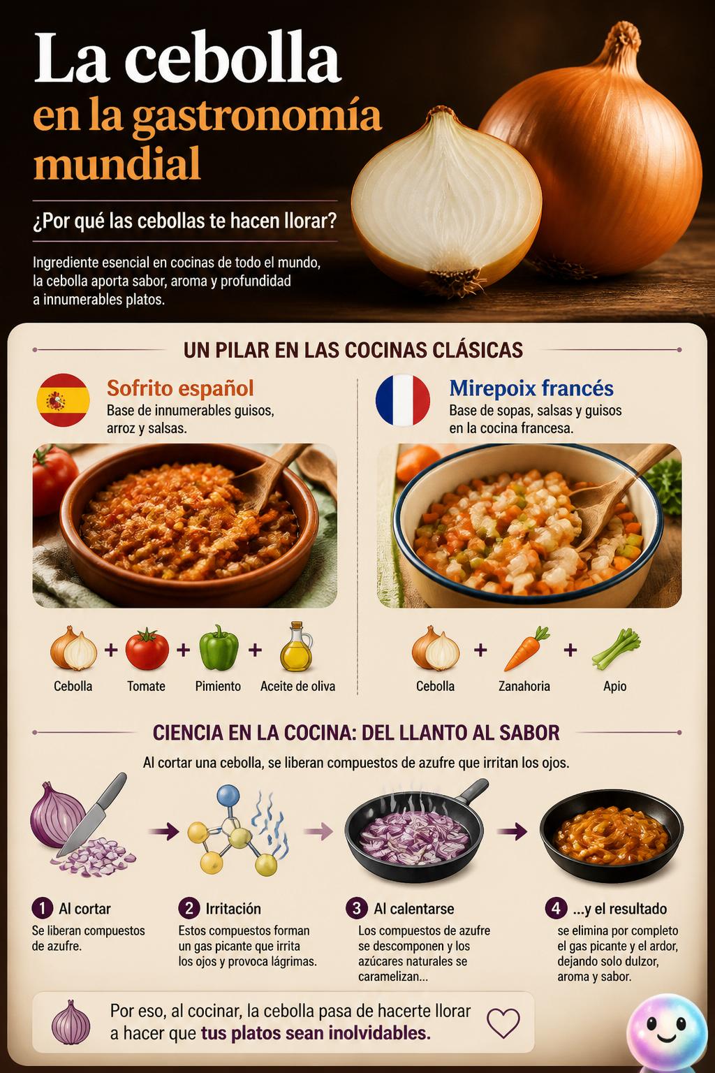 La cebolla en la gastronomía mundial