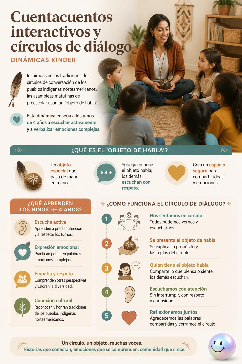 Cuentacuentos interactivos y círculos de diálogo