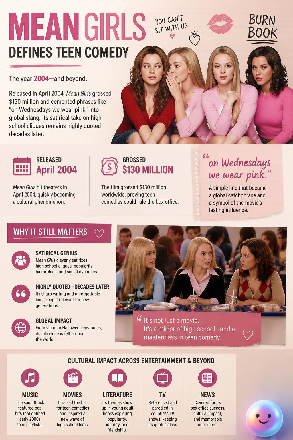Mean Girls defines teen comedy