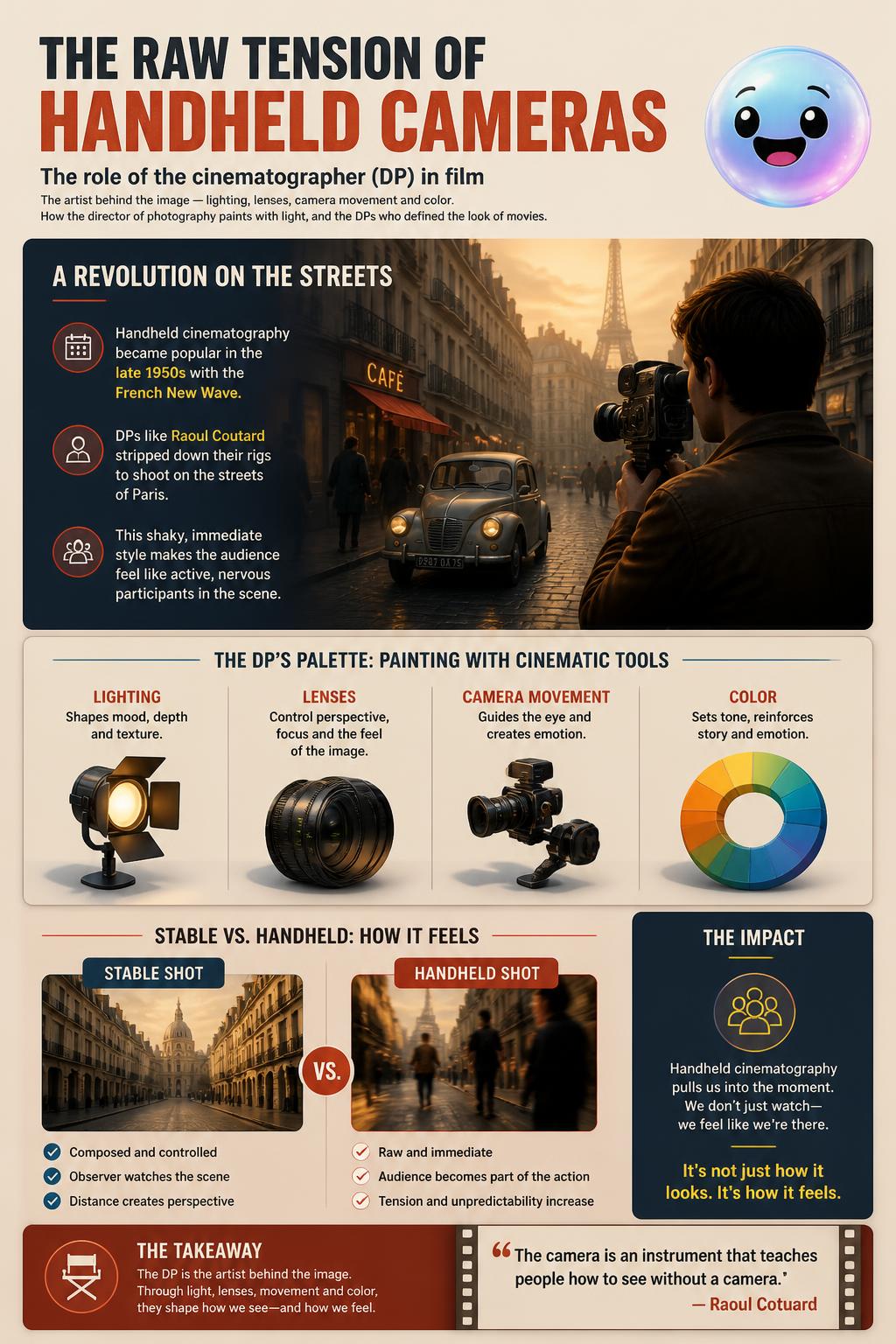 The raw tension of handheld cameras