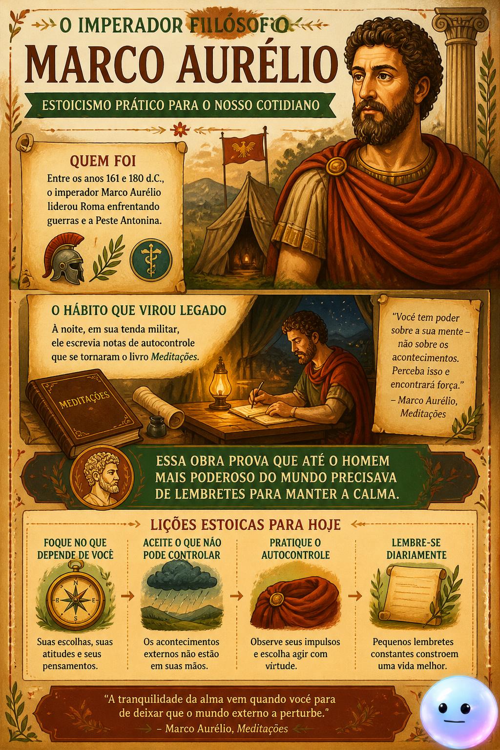 O imperador filósofo Marco Aurélio
