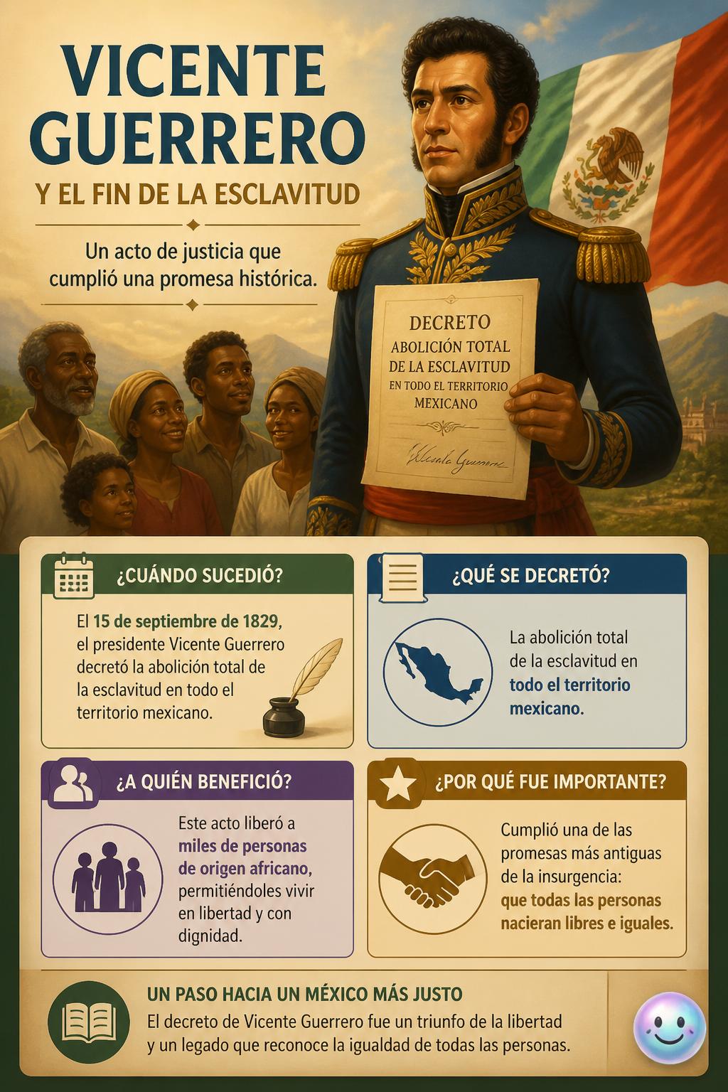 Vicente Guerrero y el fin de la esclavitud