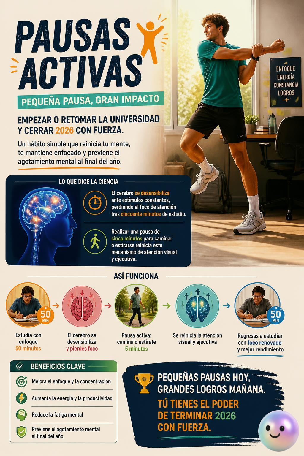 El impacto positivo de las pausas activas