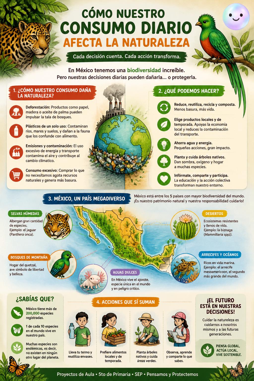 Cómo nuestro consumo diario afecta la naturaleza