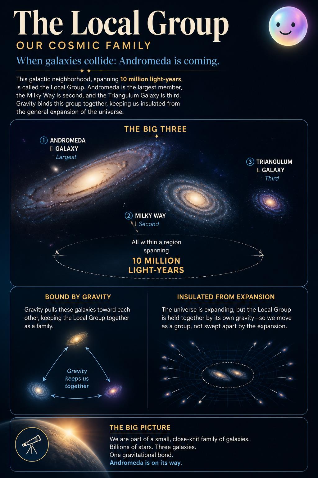 The Local Group cosmic family