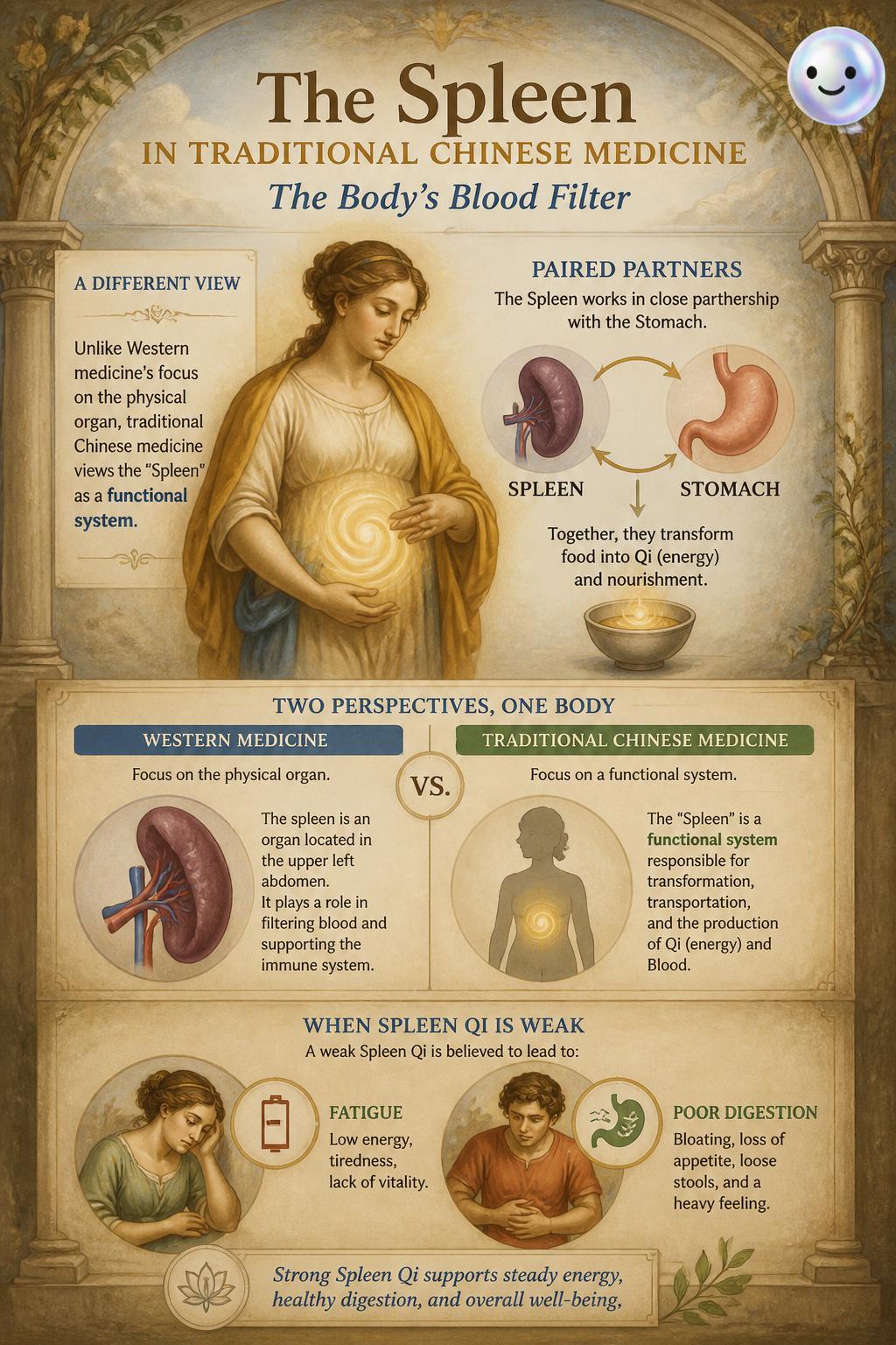 The spleen in traditional Chinese medicine