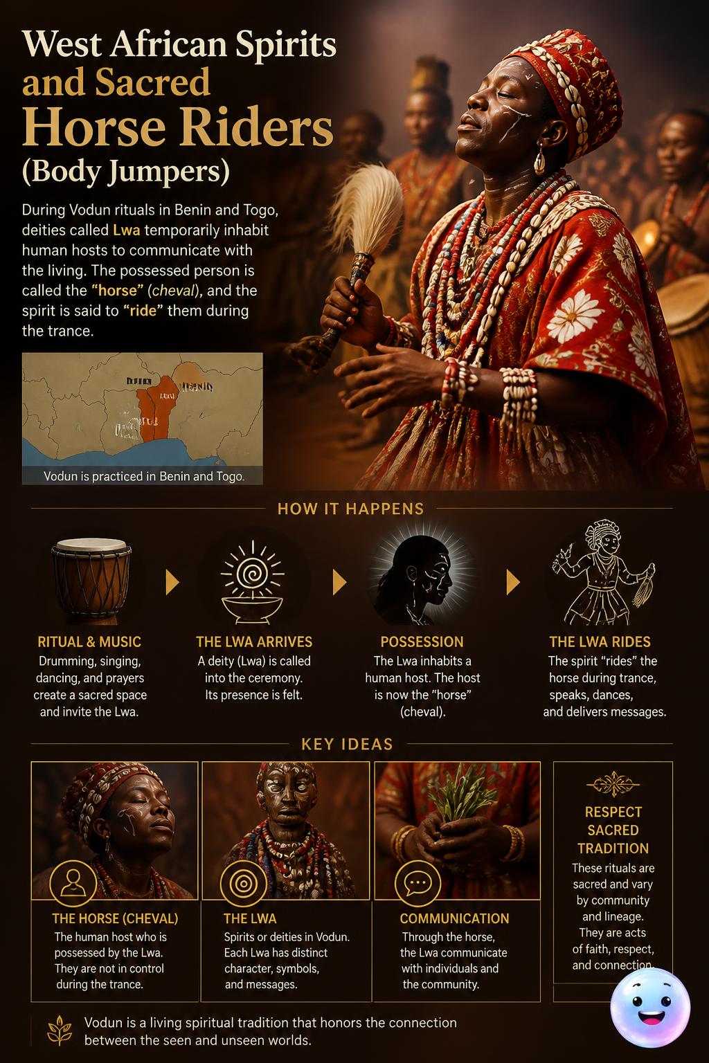 West African spirits and sacred horse riders
