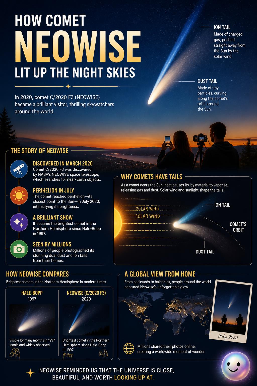 How comet Neowise lit up the night skies