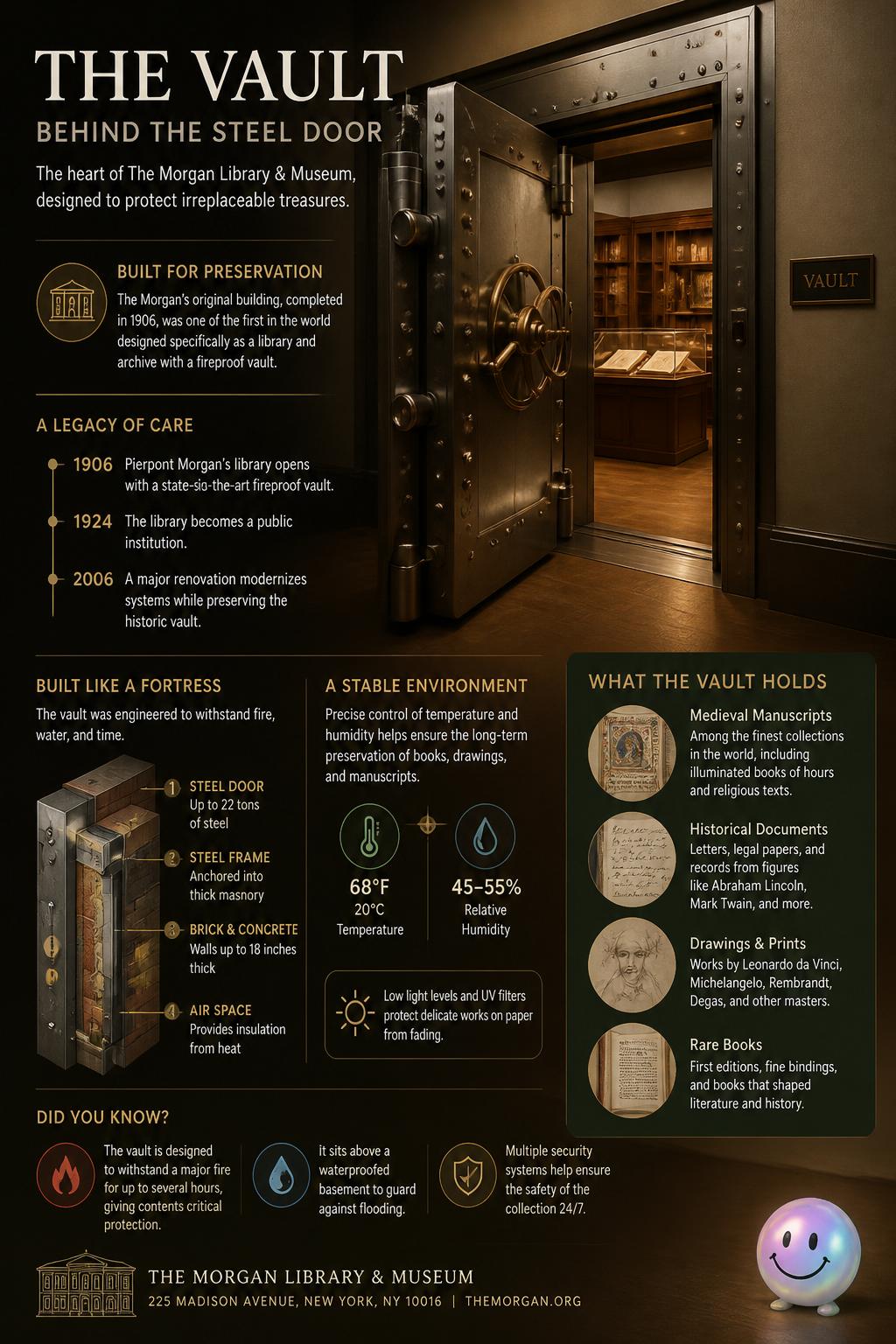The vault behind the steel door