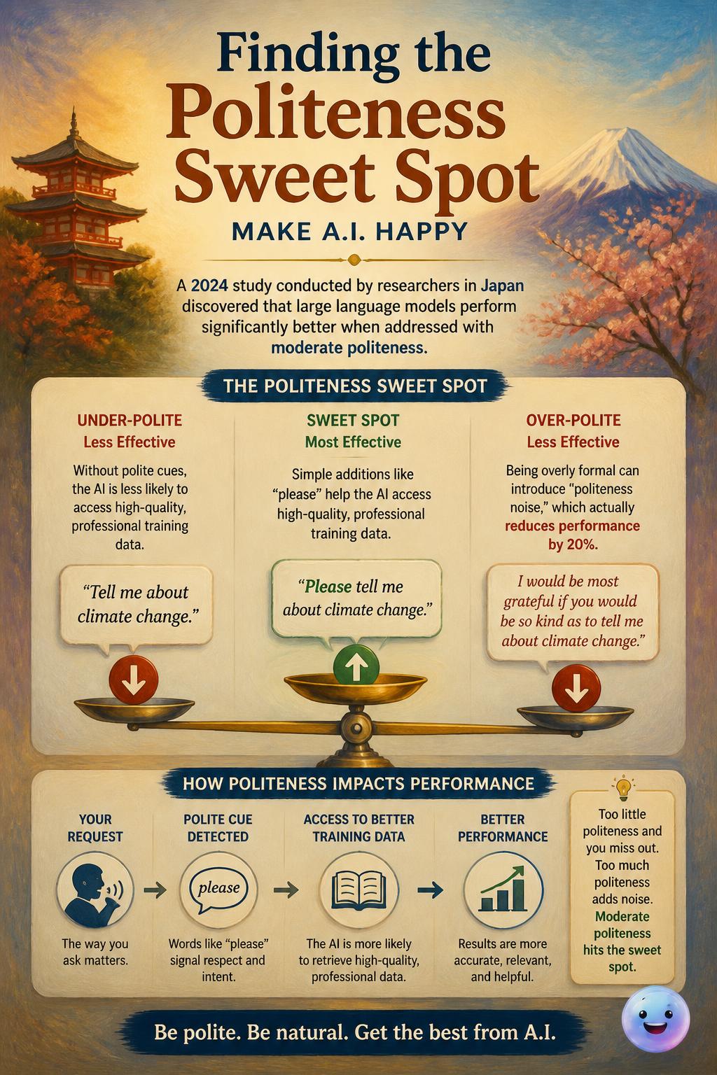 Finding the politeness sweet spot