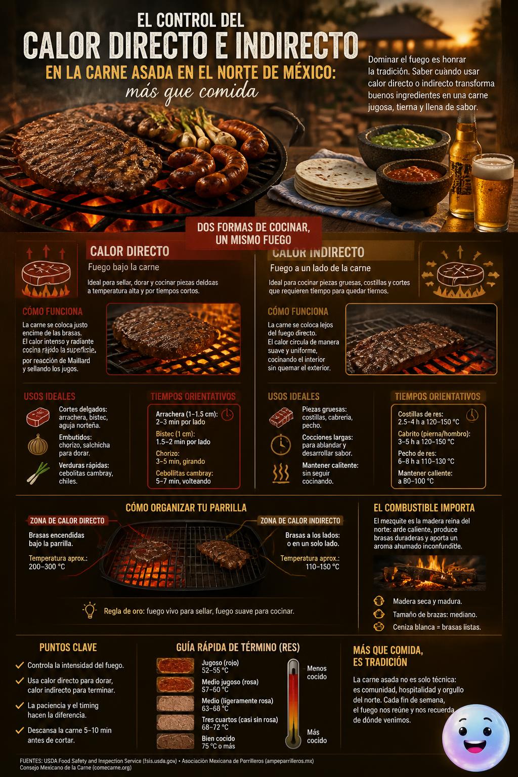 El control del calor directo e indirecto
