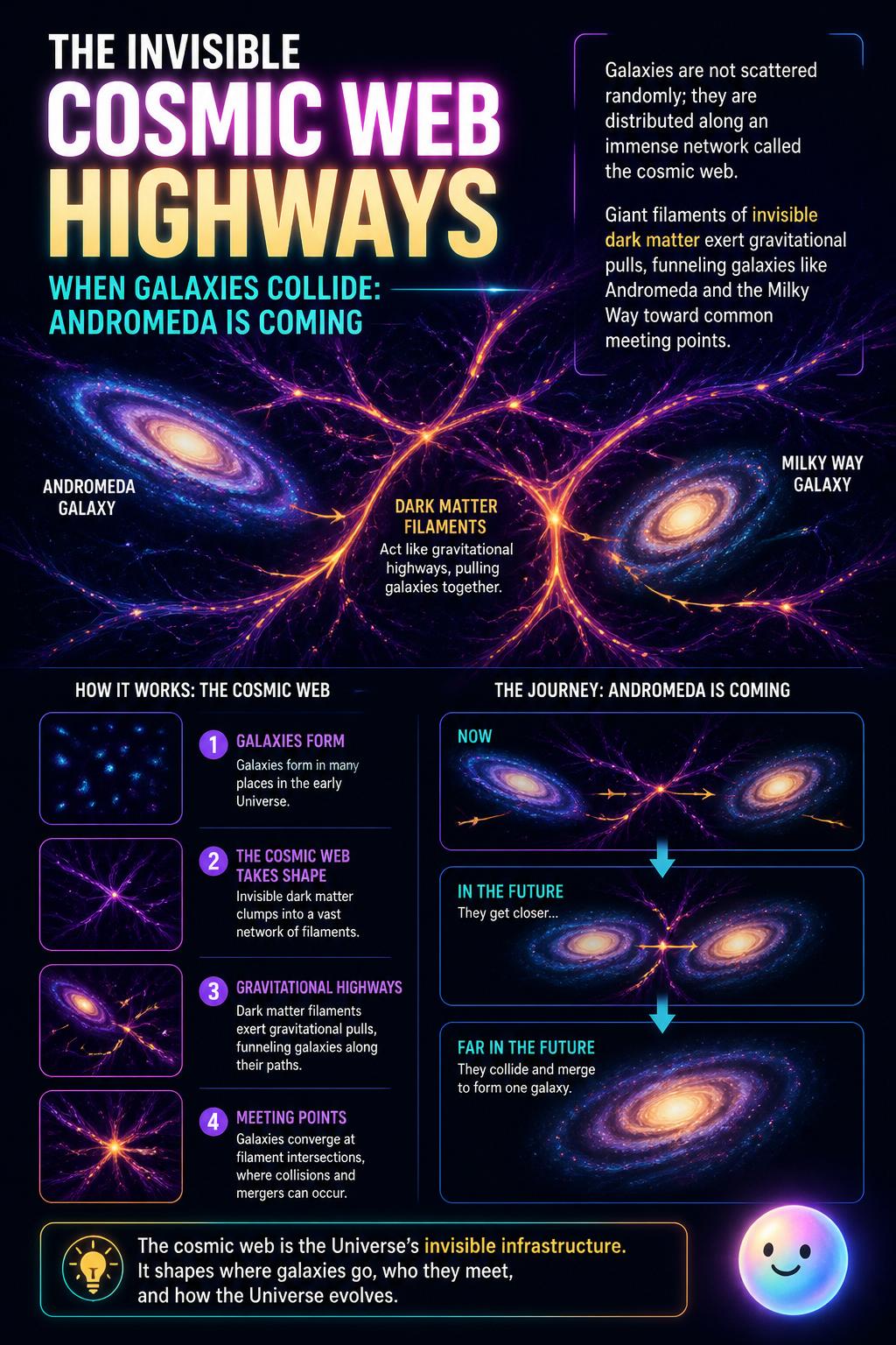 The invisible cosmic web highways