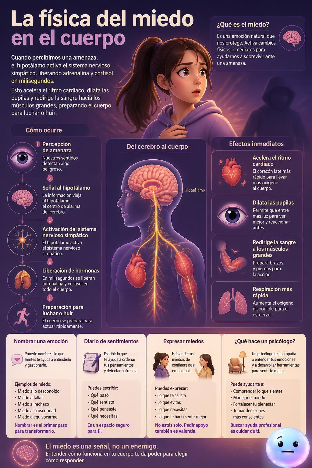 La física del miedo en el cuerpo