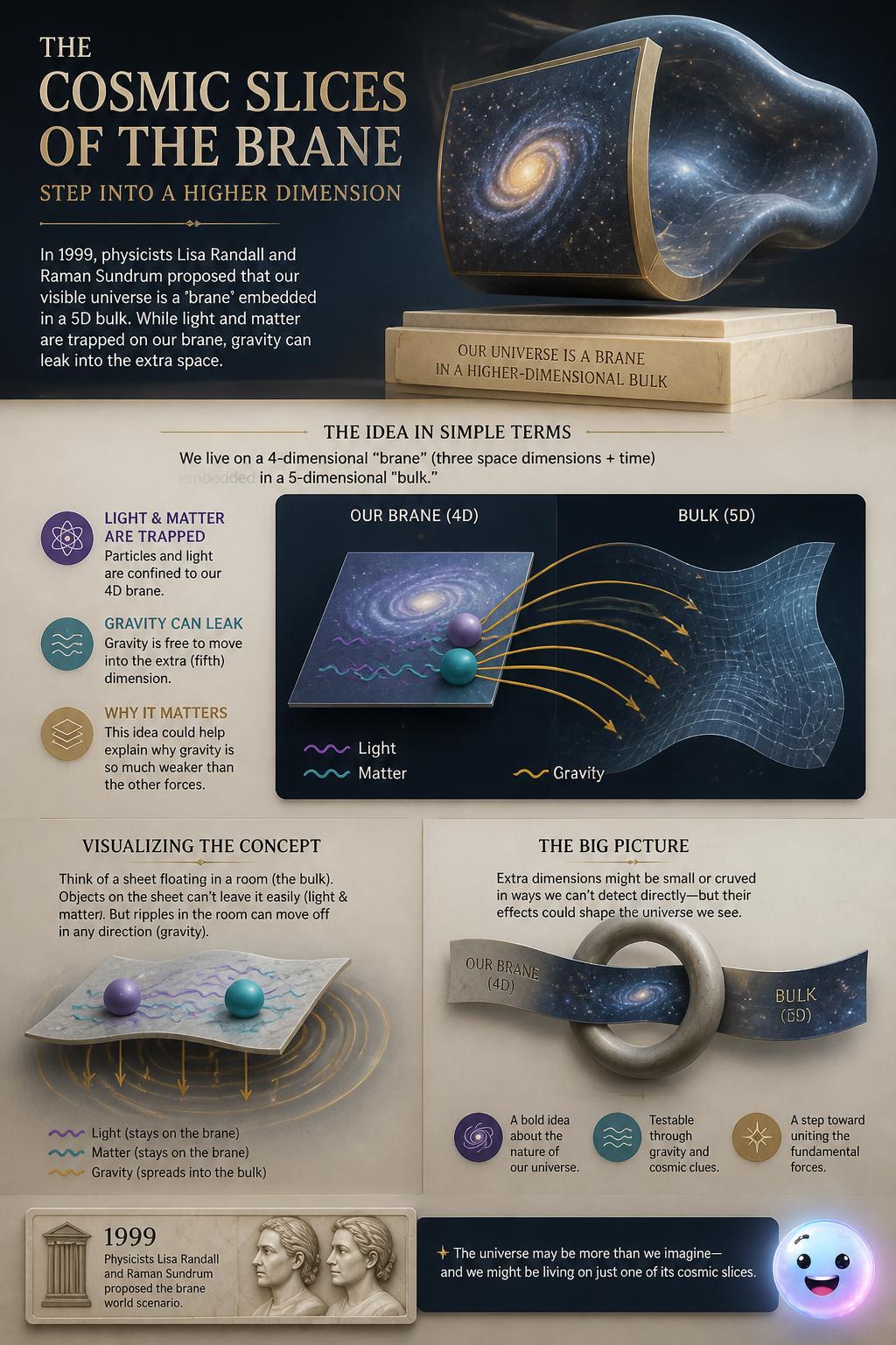 The cosmic slices of the brane